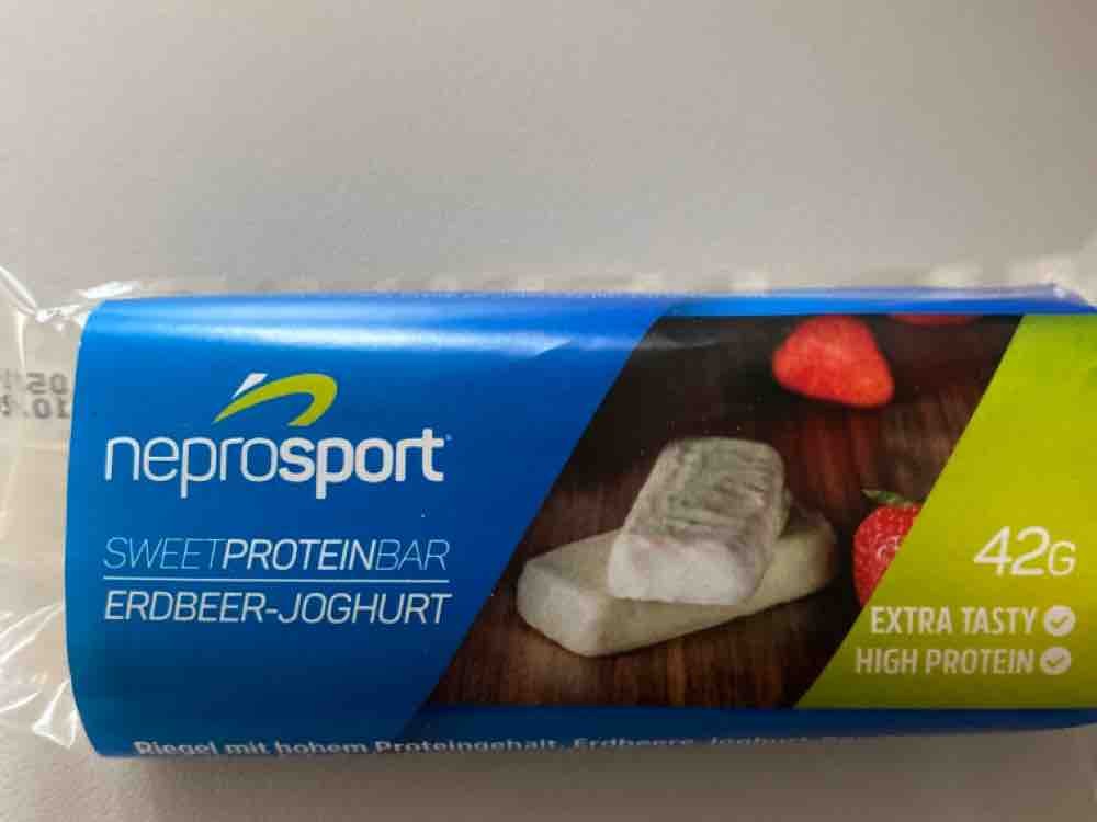 Neprosport Sweet Protein Bar, Erdbeer Joghurt von Schneeschuher | Hochgeladen von: Schneeschuher