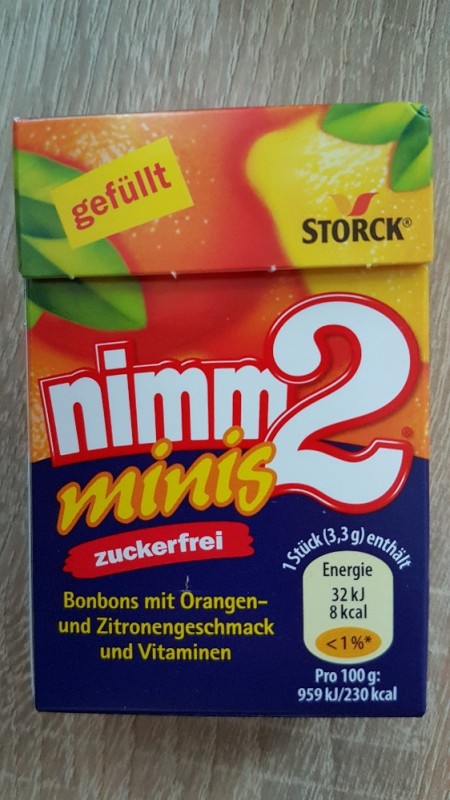 Storck, Nimm 2 zuckerfrei minis Kalorien - Bonbons - Fddb