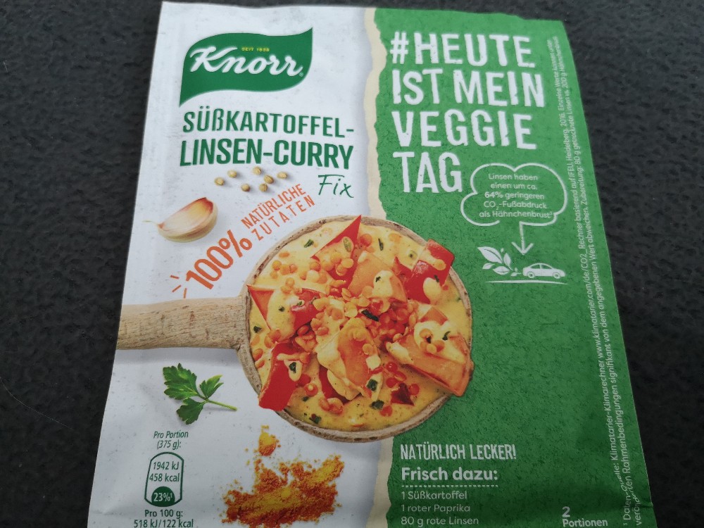 Knorr Süßkartoffel-Linsen-Curry von nancy2506 | Hochgeladen von: nancy2506