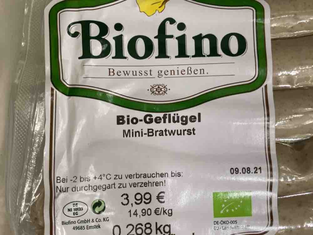 Biofino, Bio-Geflügelbratwurst von dika78 | Hochgeladen von: dika78