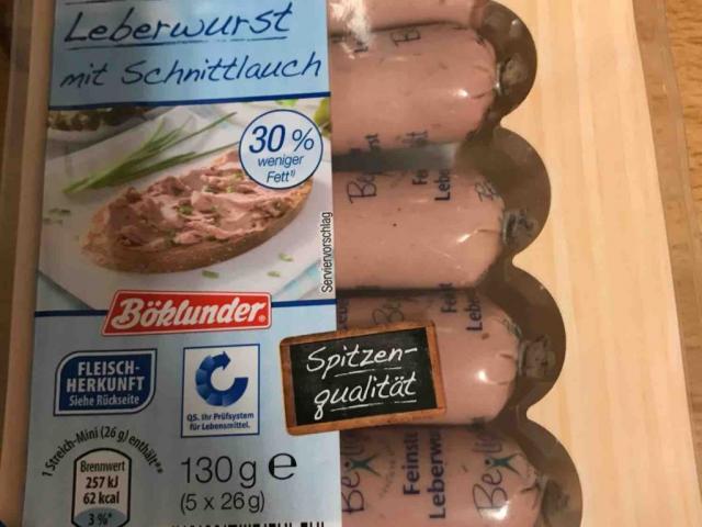Feinste Leberwurst mit Schnittlauch , 30% weniger Fett von braun | Hochgeladen von: braunauge1363