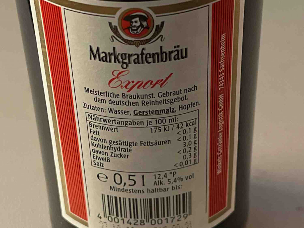 Markgrafenbräu Export Flasche 0,5l, 5,4% Vol von auditi99 | Hochgeladen von: auditi99