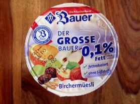 Der grosse Bauer, Bircher Müsli  0,1% Fett Extra-leicht | Hochgeladen von: CaroHayd