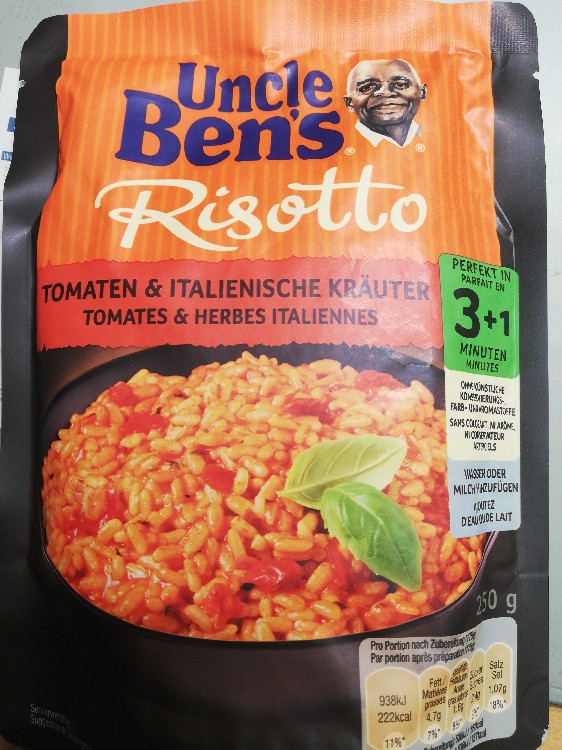 Uncle Ben's, Uncle Bens Risotto Kalorien Neue Produkte Fddb