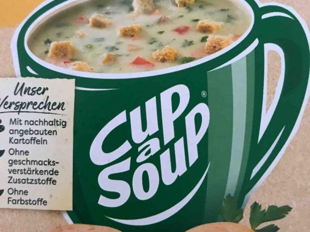 Cup a Soup, Kartoffel Cremesuppe mit Knusper-Croûtons by sasazfr | Uploaded by: sasazfr