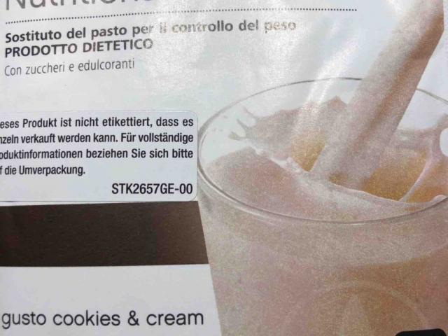 Formular  1 Gesunde Mahlzeit / Cookie & Cream von doris.baue | Hochgeladen von: doris.bauer
