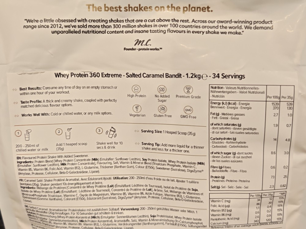 Whey Protein 360 Extreme (Salted Caramel) von absurd | Hochgeladen von: absurd Whey Protein 360 Extreme (Salted Caramel) von absurd | Hochgeladen von: absurd