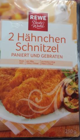 2 Hähnchen Schnitzel, paniert und gebraten | Hochgeladen von: sternenstaub90