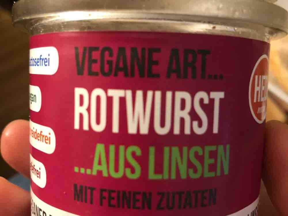 Rotwurst aus Linsen, vegan von Jorinie | Hochgeladen von: Jorinie