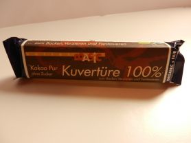 Zotter Kuvertüre 100 %, Kakao pur ohne Zucker | Hochgeladen von: maeuseturm