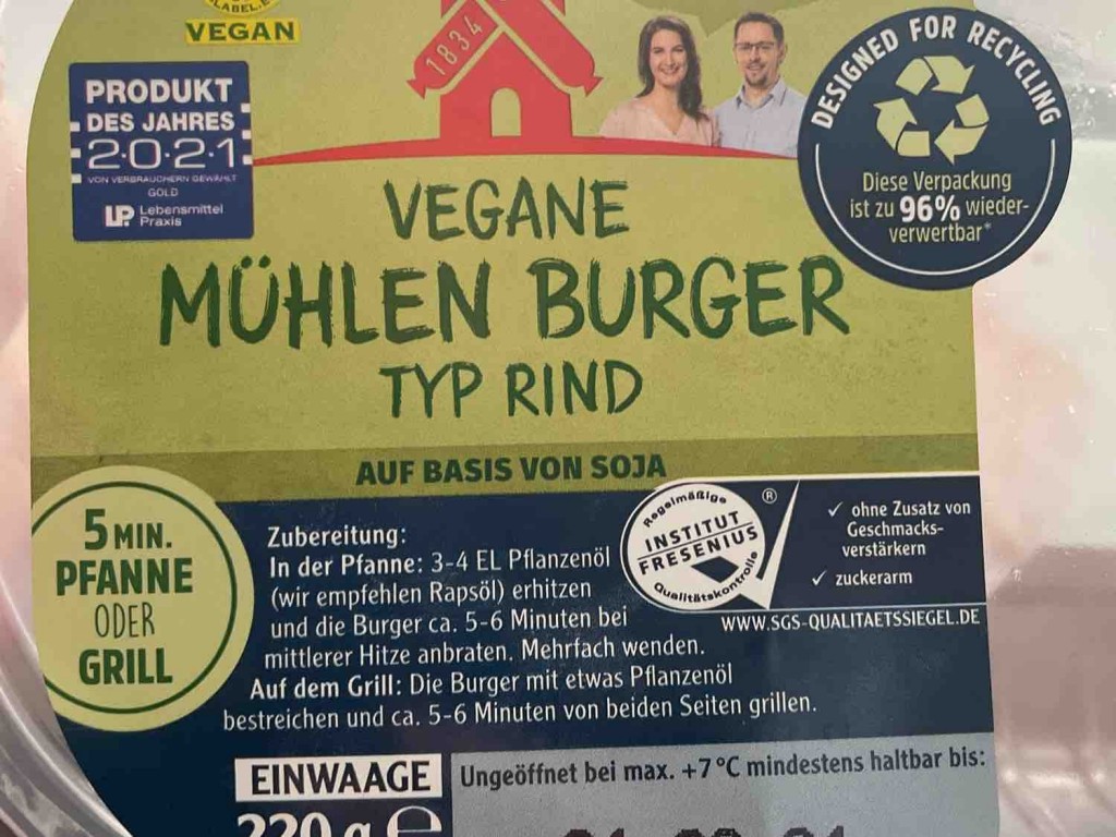 Vegane Mühlen Burger, Typ  Rind von therealmadmike | Hochgeladen von: therealmadmike