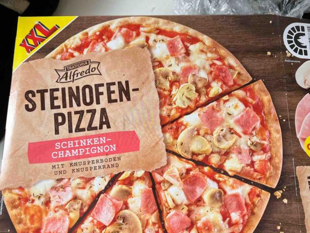 Steinofen Pizza Schinken-Champignon von nataliekramm | Hochgeladen von: nataliekramm