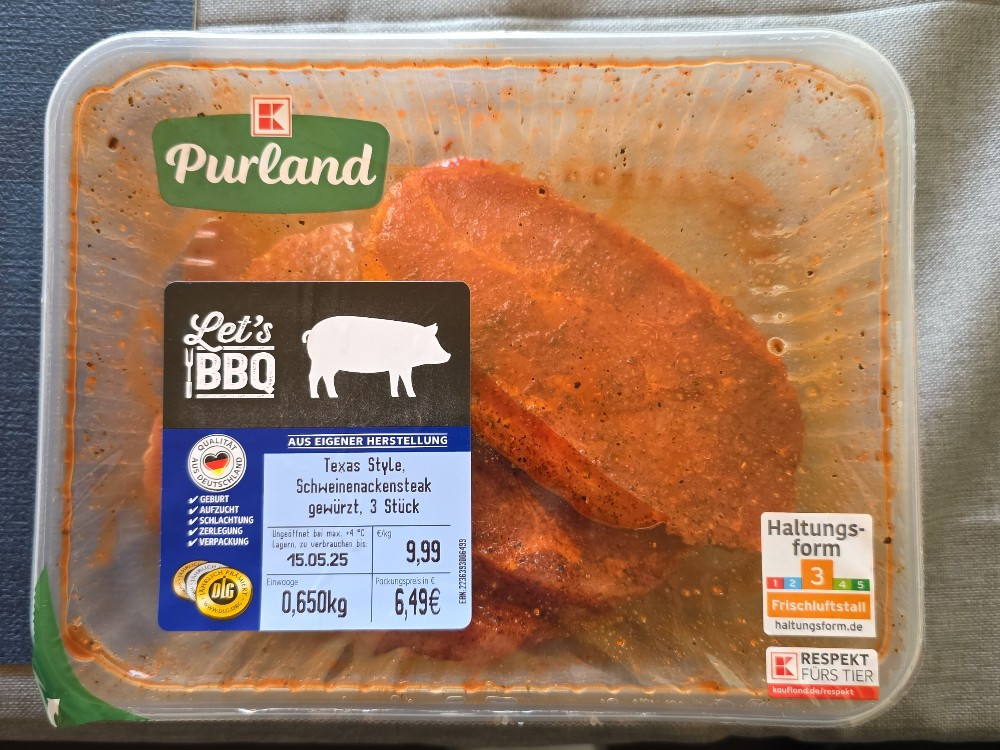 Kaufland Purland, Schweinenackensteak gewürzt, 3 Stück von Micha | Hochgeladen von: Michael.Dorn75 Kaufland Purland, Schweinenackensteak gewürzt, 3 Stück von Micha | Hochgeladen von: Michael.Dorn75