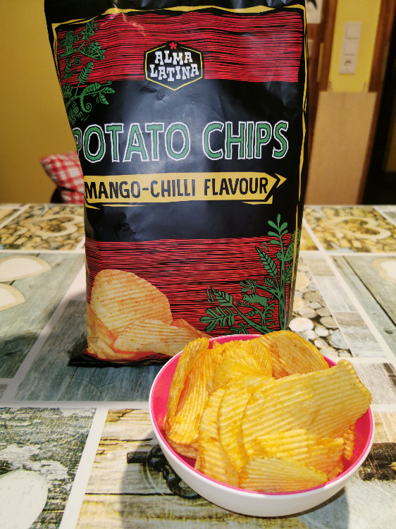 Kartoffelchips Alma Latina, Mango-Chilli Flavour von Stella Falk | Hochgeladen von: Stella Falkenberg