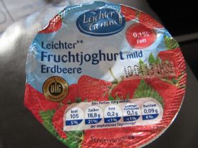 Leichter Genuss, Fruchtjoghurt mild Erbeere | Hochgeladen von: marina5376