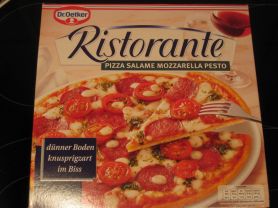 Ristorante, Pizza Salame Mozzarella Pesto | Hochgeladen von: mr1569