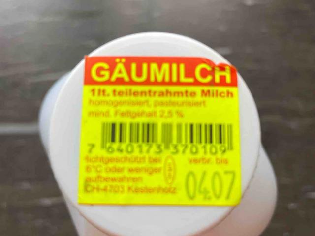 Gäumilch 2.5%  teilentrahmt, Milch mit mind. 2.5% Fettgehalt von | Hochgeladen von: snake55