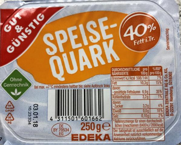 Speisequark (40% Fett i.Tr.) | Hochgeladen von: KK66
