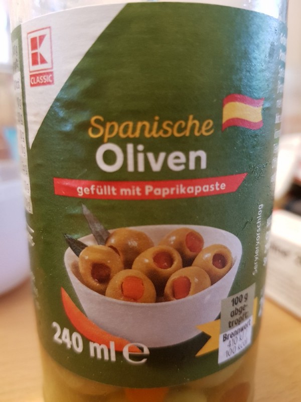 spanischer Oliven, gefüllt mit Paprikapaste von Inkamerika | Hochgeladen von: Inkamerika