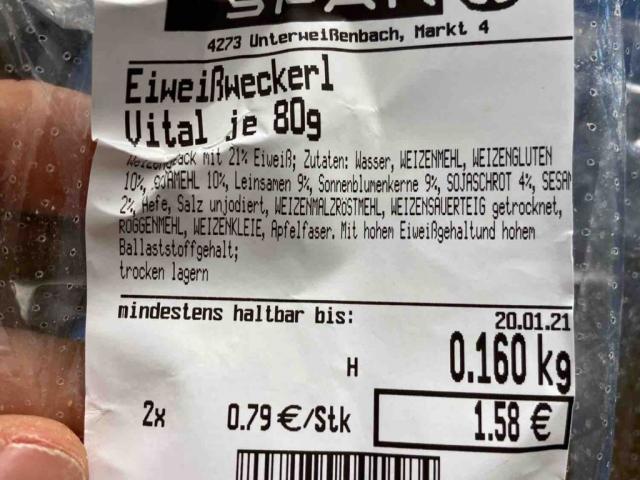 Eiweißweckerl Vital 80g von Sw4lley | Hochgeladen von: Sw4lley