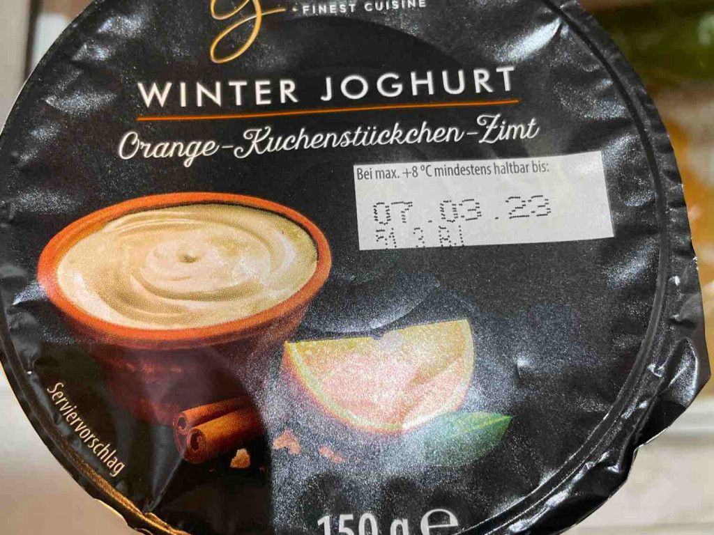 gourmet Winter Joghurt, Orange Kuchenstückchen  zimt von schoko2 | Hochgeladen von: schoko2508