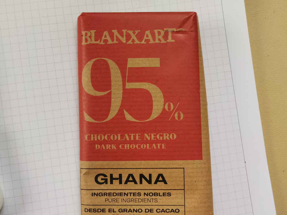 Blanxart 95% Ghana dunkle Schokolade, 95% Zartbitterschokolade v | Hochgeladen von: Saxonyangel