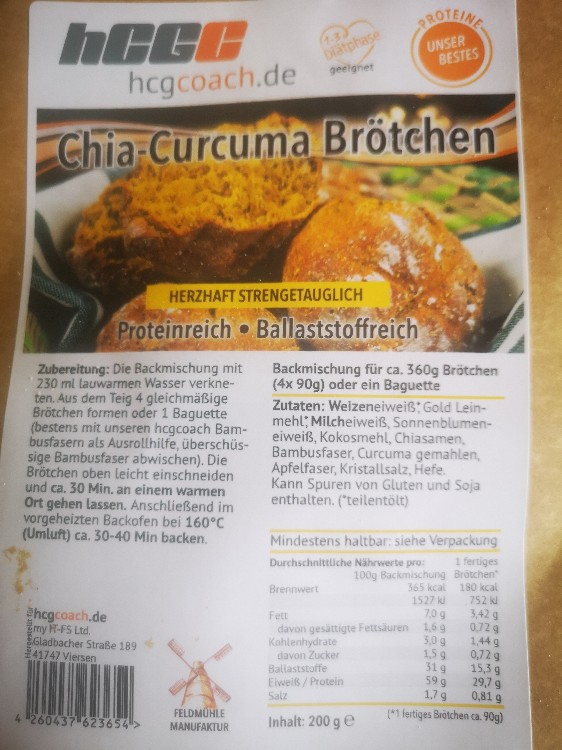 Chia-curcuma Brötchen, 1 Brötchen 85 g von CocoChanelle | Hochgeladen von: CocoChanelle