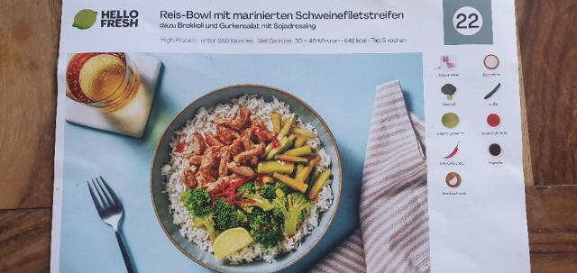 Reis-Bowl mit marinierten Schweinefiletsstreifen von MaliikJoel | Hochgeladen von: MaliikJoel