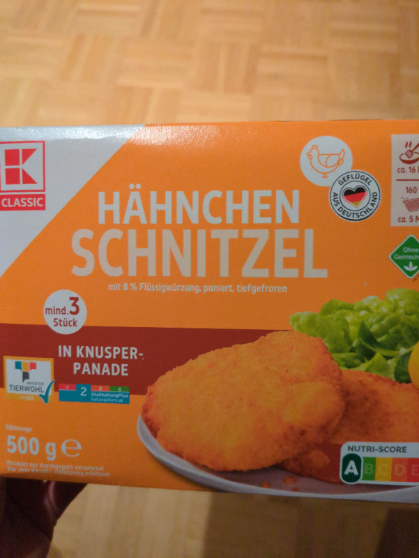 Hähnchenschnitzel, mit 8% Flüssigwürzung, paniert, tiefgefroren  | Hochgeladen von: MarkusBier