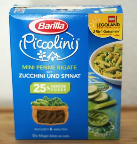 Barilla Piccolini, Mini Penne Rigate mit Zucchini und Spinat | Hochgeladen von: pizza