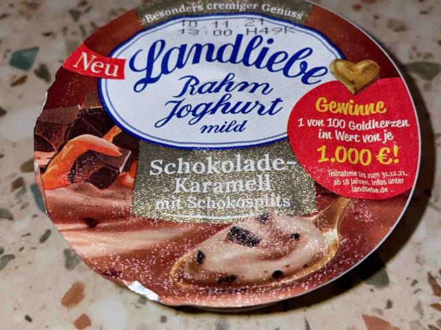 Rahm Joghurt mild, Schokolade-Karamell mit Schokosplits von Quin | Hochgeladen von: Quinntar