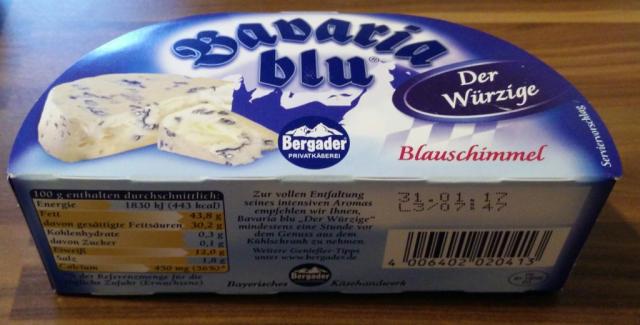 Bavaria blu, Würziger Weichkäse mit Blauschimmel (Nährwertan | Hochgeladen von: Götterwind
