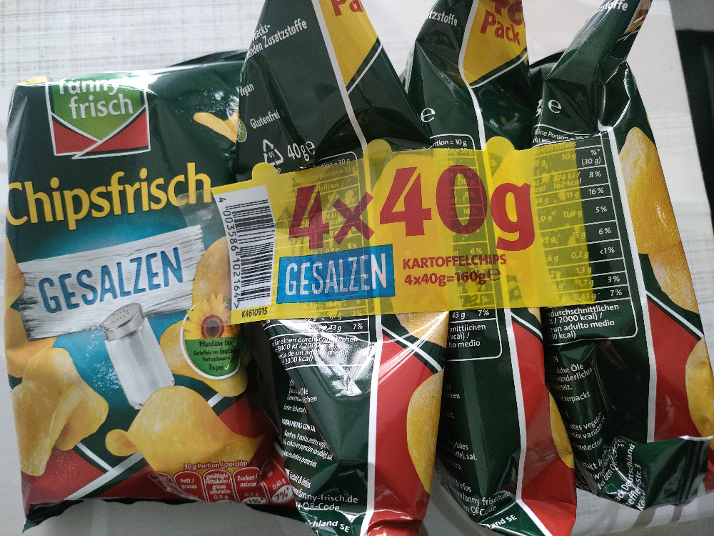 Chipsfrisch 4x40g, gesalzen von KP86 | Hochgeladen von: KP86