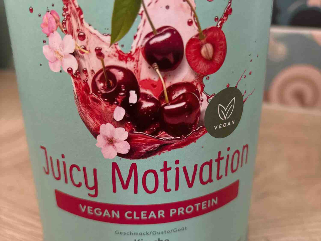 Juicy Motivation Vegan clear Protein Kirsche von Meadra | Hochgeladen von: Meadra