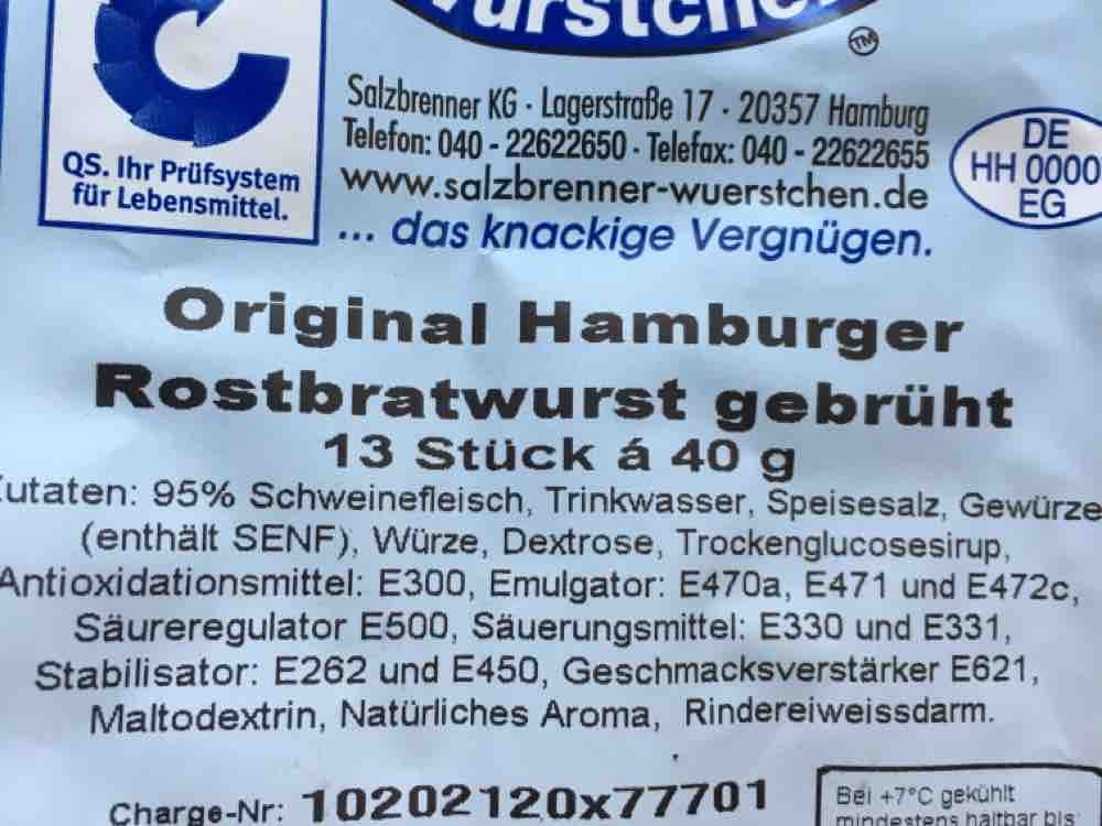 Hamburger Rostbratwurst, gebrüht von IrisV | Hochgeladen von: IrisV