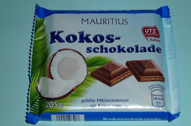 Mauritius gefüllte Milchschokolade mit Koko, Kokos Scho | Hochgeladen von: walker59