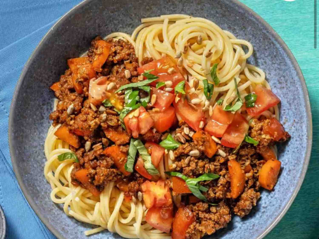 Spaghetti Bolognese mit Tofuhack, in würziger Tomatensauce von c | Hochgeladen von: clairestw