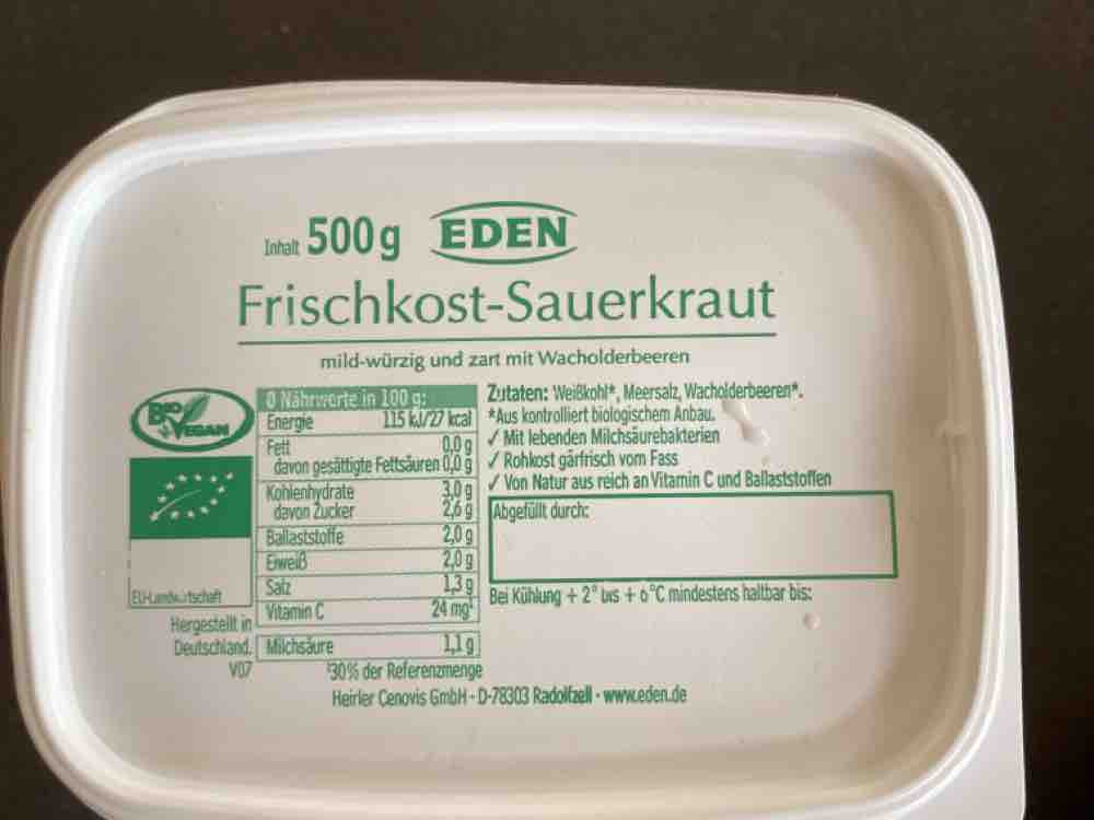 Frischkost Sauerkraut, milchsauer vergoren von micheler | Hochgeladen von: micheler
