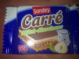 Sondey, Carré Milch-Haselnuss Fddb - Süsswaren - Kalorien