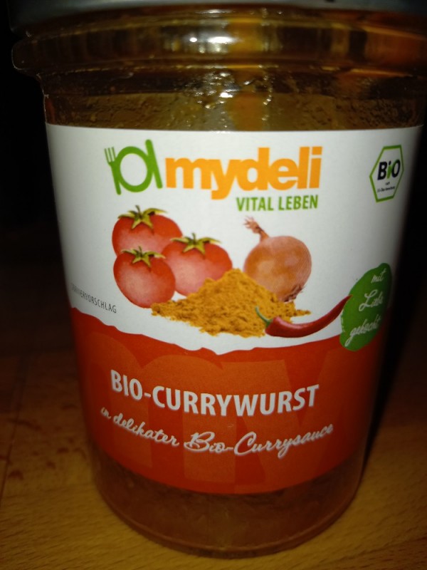 Bio-Currywurst, in delikater Bio-Currysauce von aebbelchen | Hochgeladen von: aebbelchen