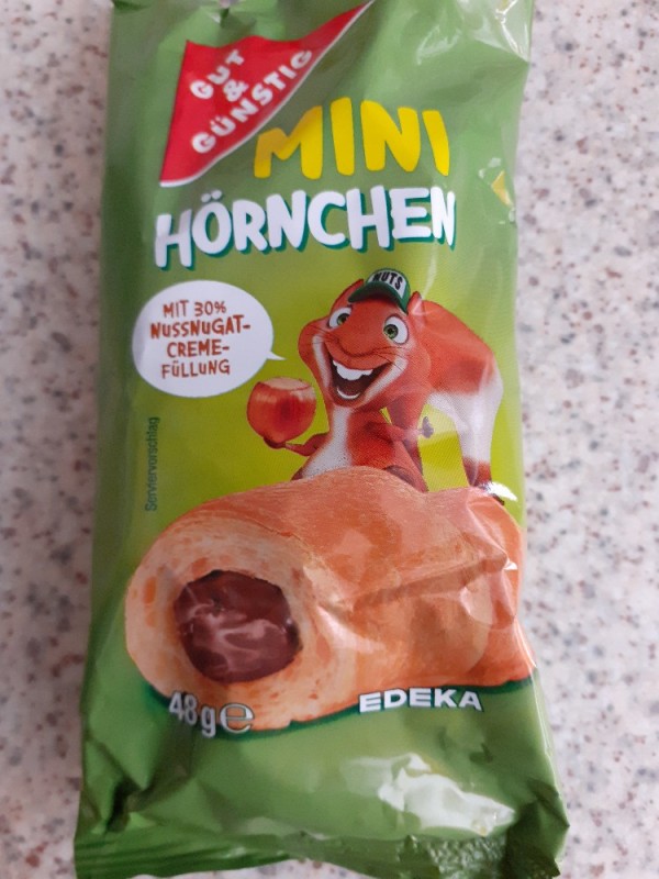 Gut &amp; Günstig, Mini Hörnchen, mit 30% Nuss-Nugat-Füllung Kalorien ...