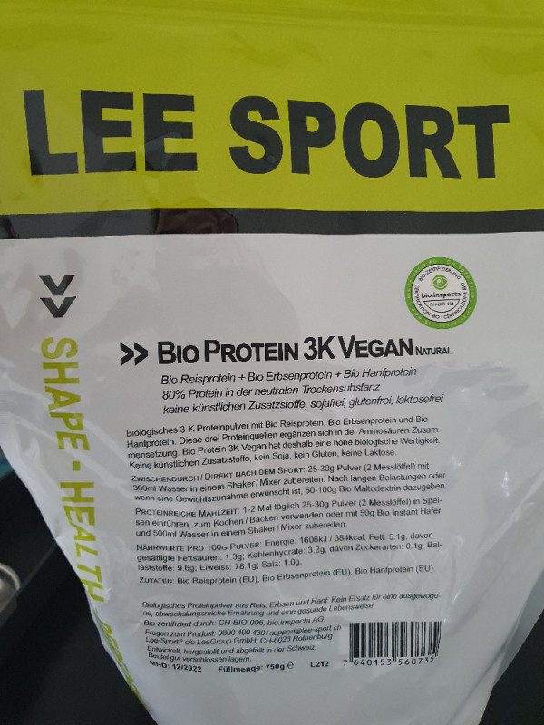 Bio Protein 3K VEGAN, natural von larissag91 | Hochgeladen von: larissag91