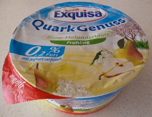 Exquisa Quark Genuss 0,2 %, Birne-Holunderblüte | Hochgeladen von: fgh