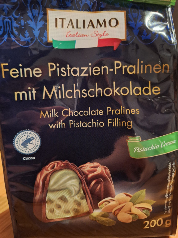 Feine Pistazien-Praline mit Milchschokolade von Bienchen25 | Hochgeladen von: Bienchen25