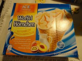 ICE Waffel Hörnchen Buttermilch Pfirsich-Maracuja, Pfirsich- | Hochgeladen von: reg.