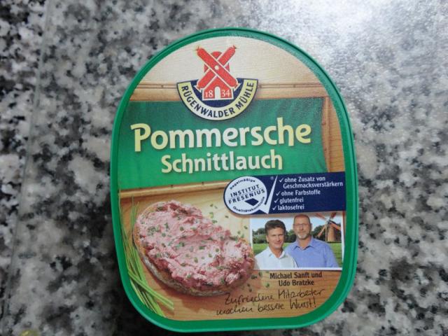 Pommersche Gutsleberwurst, mit Schnittlauch | Hochgeladen von: reg.