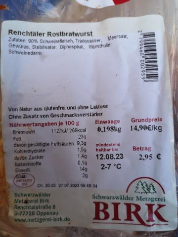 Renchtaler Rostbratwurst von suventer | Hochgeladen von: suventer