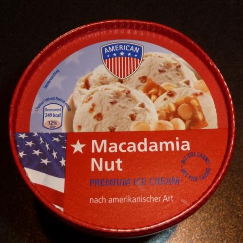 Macadamia Nut Premium Ice Cream, Vanille mit Macadamiakrokan | Hochgeladen von: nikxname