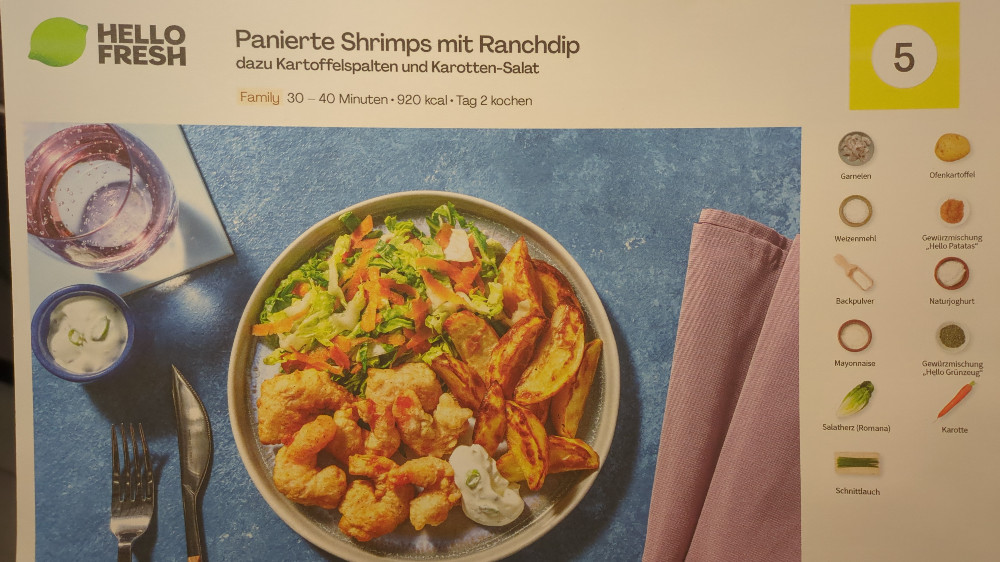 Hello Fresh Panierte Shrimps mit Ranchdip von Samfourt | Hochgeladen von: Samfourt