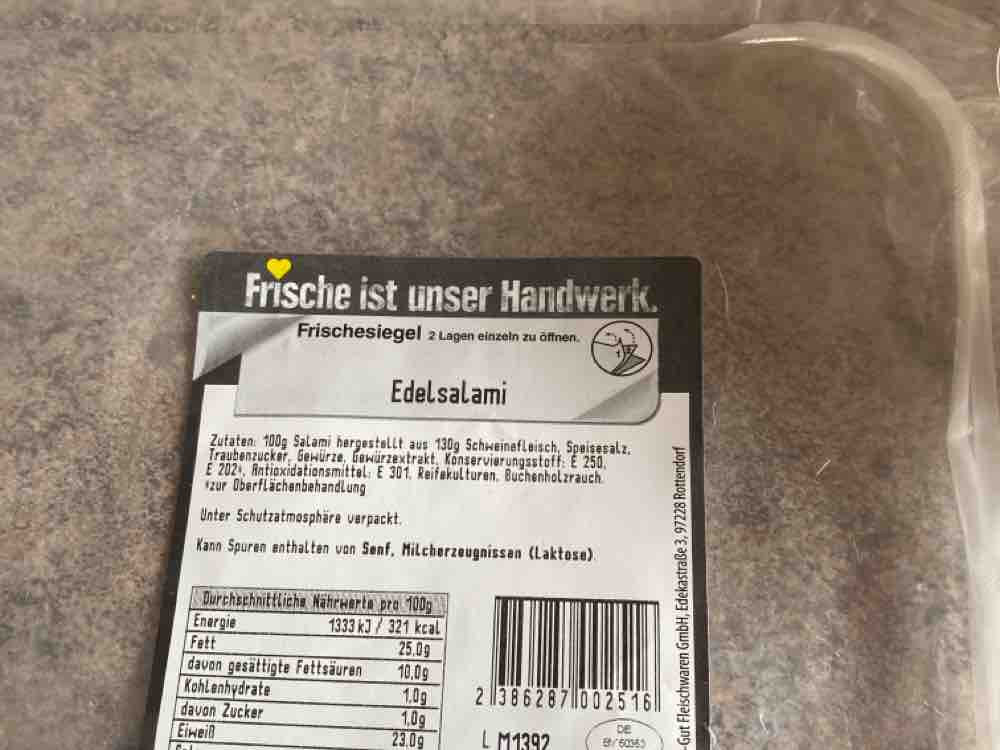 Edeka Edelsalami Kalorien Neue Produkte Fddb